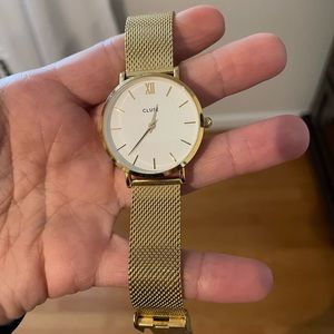 Cluse women watch, gold hardware.